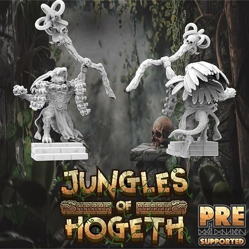 Lizardfolk Shaman 3D print model