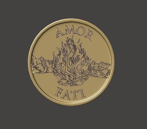 Memento Mori Coin 3d 3D print model_1