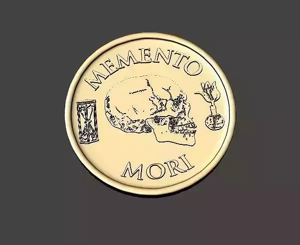 Memento Mori Coin 3d 3D print model