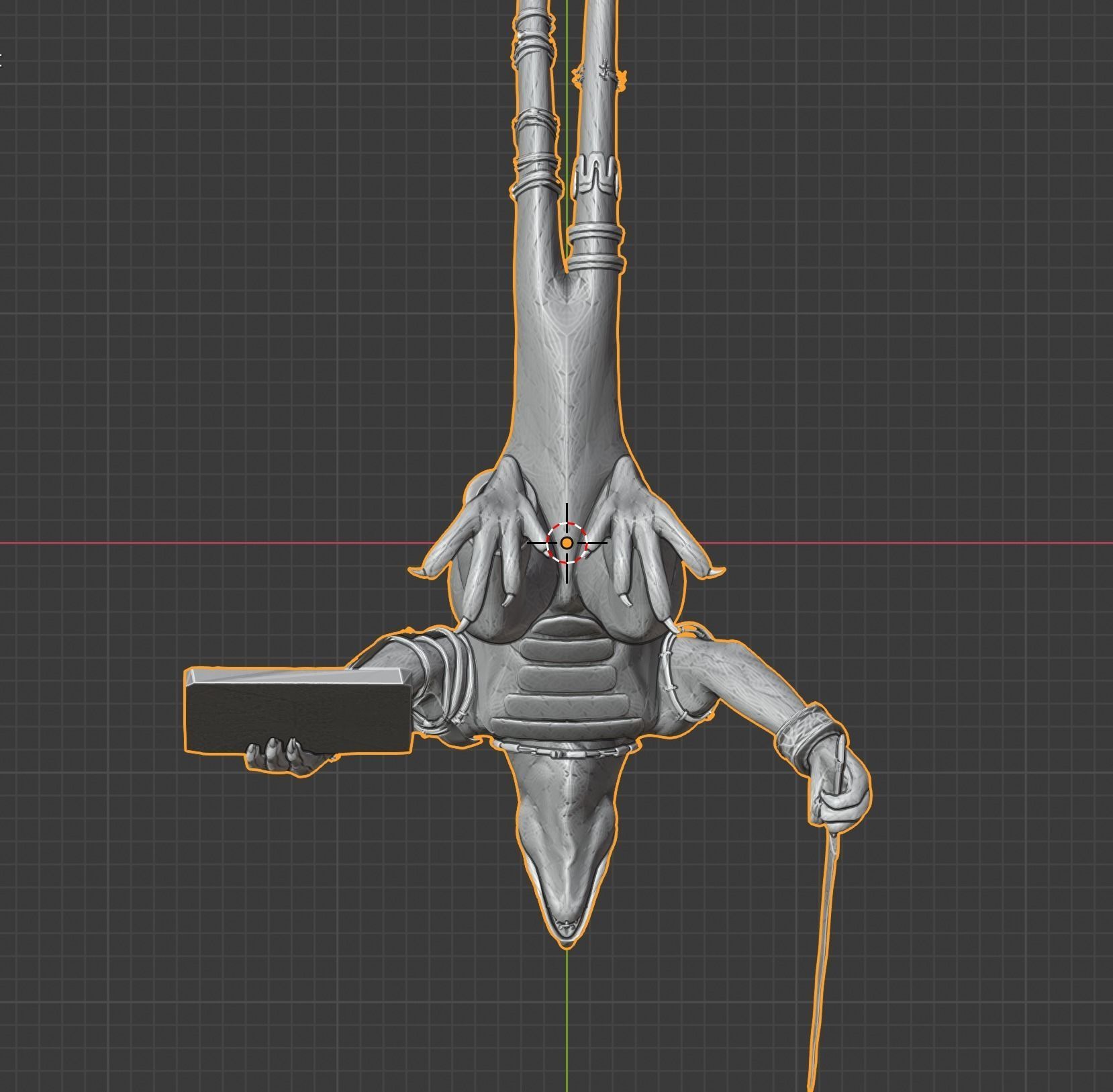 Age of hammer fanatic lizard 3D print model_7