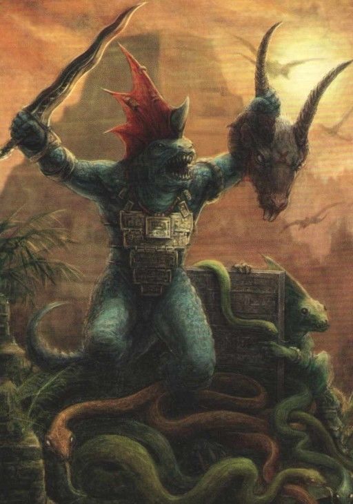 Age of hammer fanatic lizard 3D print model_10