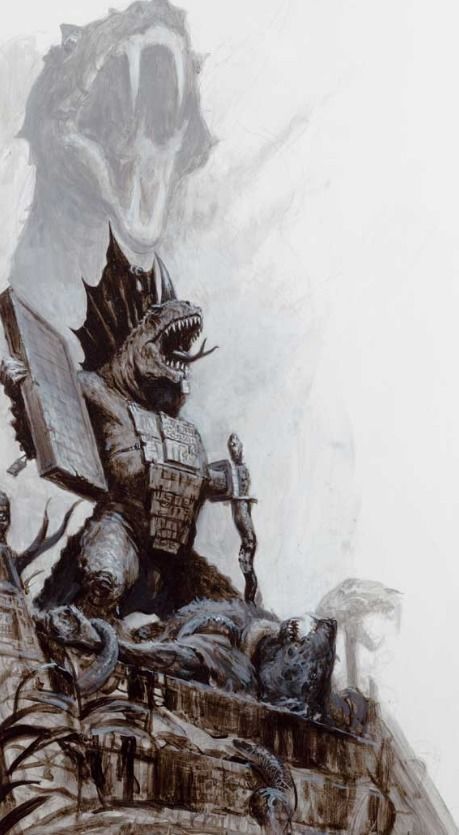 Age of hammer fanatic lizard 3D print model_11