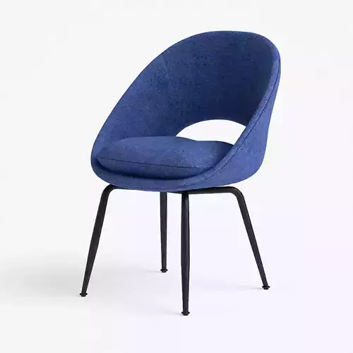 Orb Dining Chair in blue finish