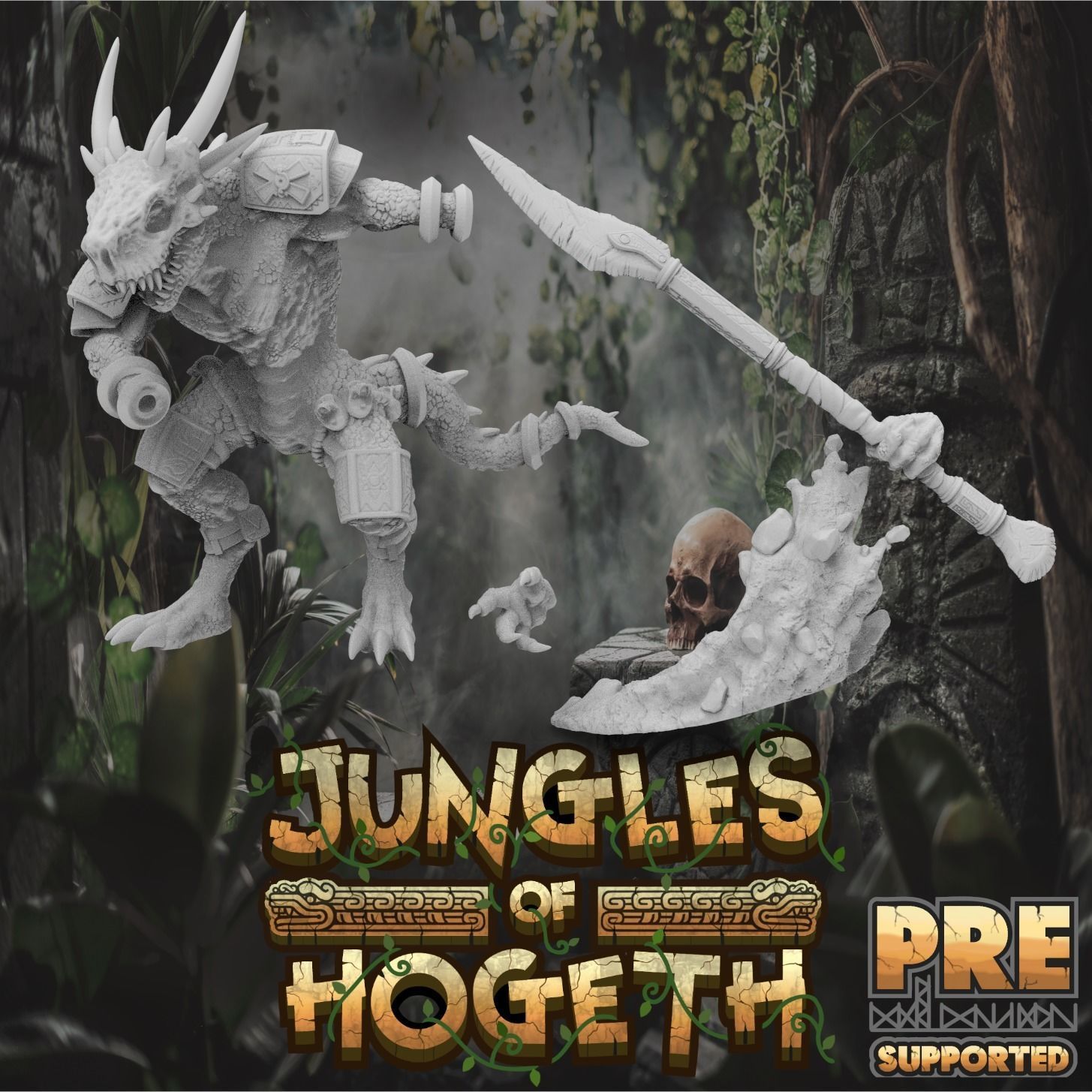 Lizardfolk Bodyguard 3D print model_1