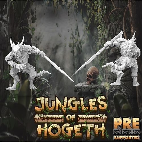 Lizardfolk Bodyguard 3D print model