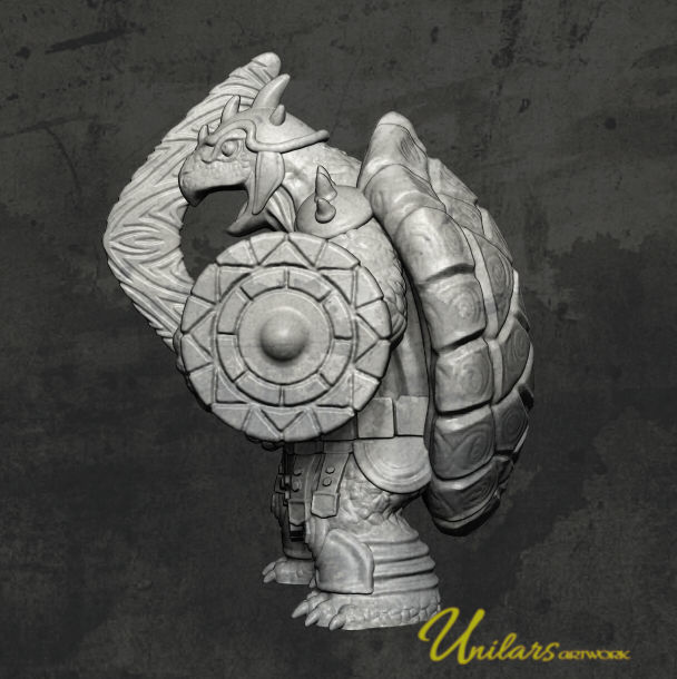 guardian turtle 3D print model_3
