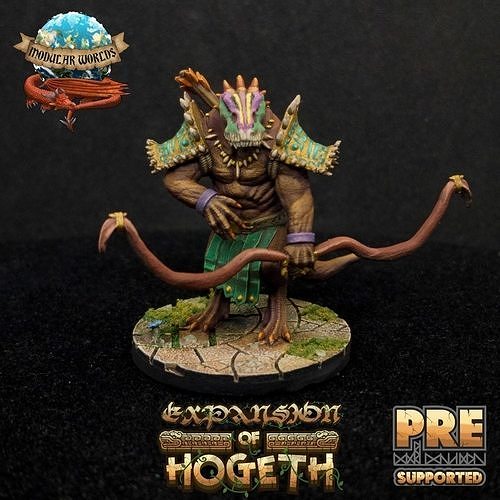 Lizardfolk Archer 3D print model
