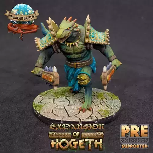 Lizardfolk Berserker 3D print model