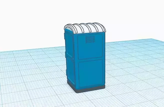 ho scale portable toilet 3D print model