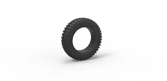 Military tire Scale 1 to 10