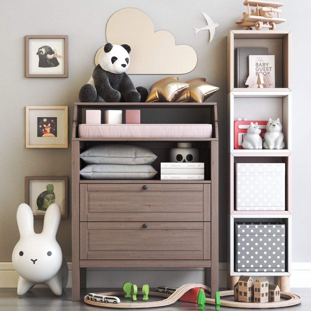 Childrens furniture and toys 8 3D model_3