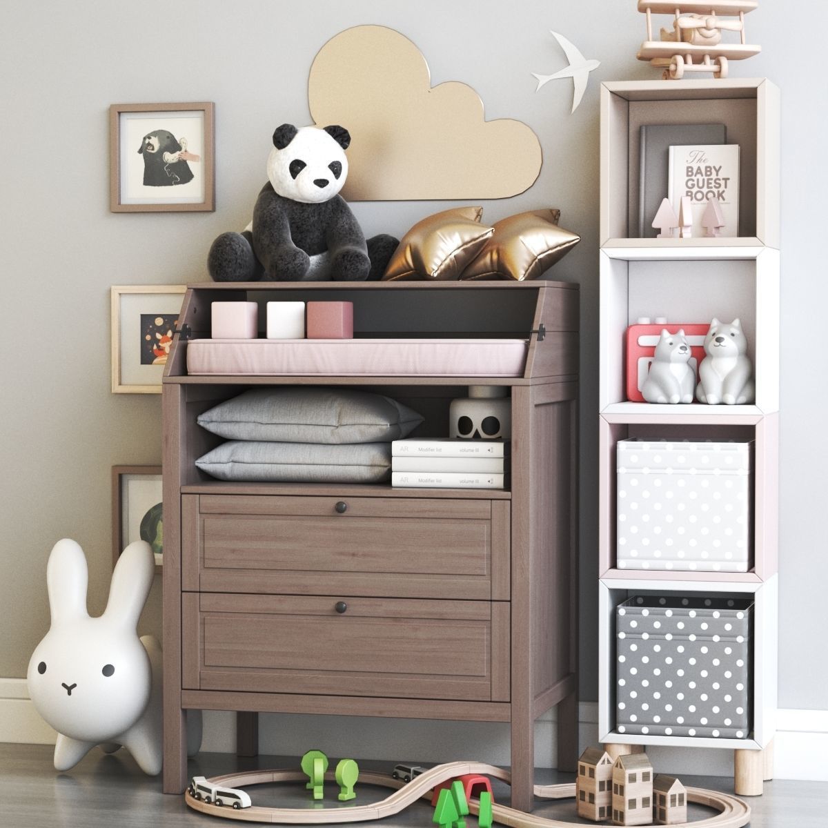 Childrens furniture and toys 8 3D model_4