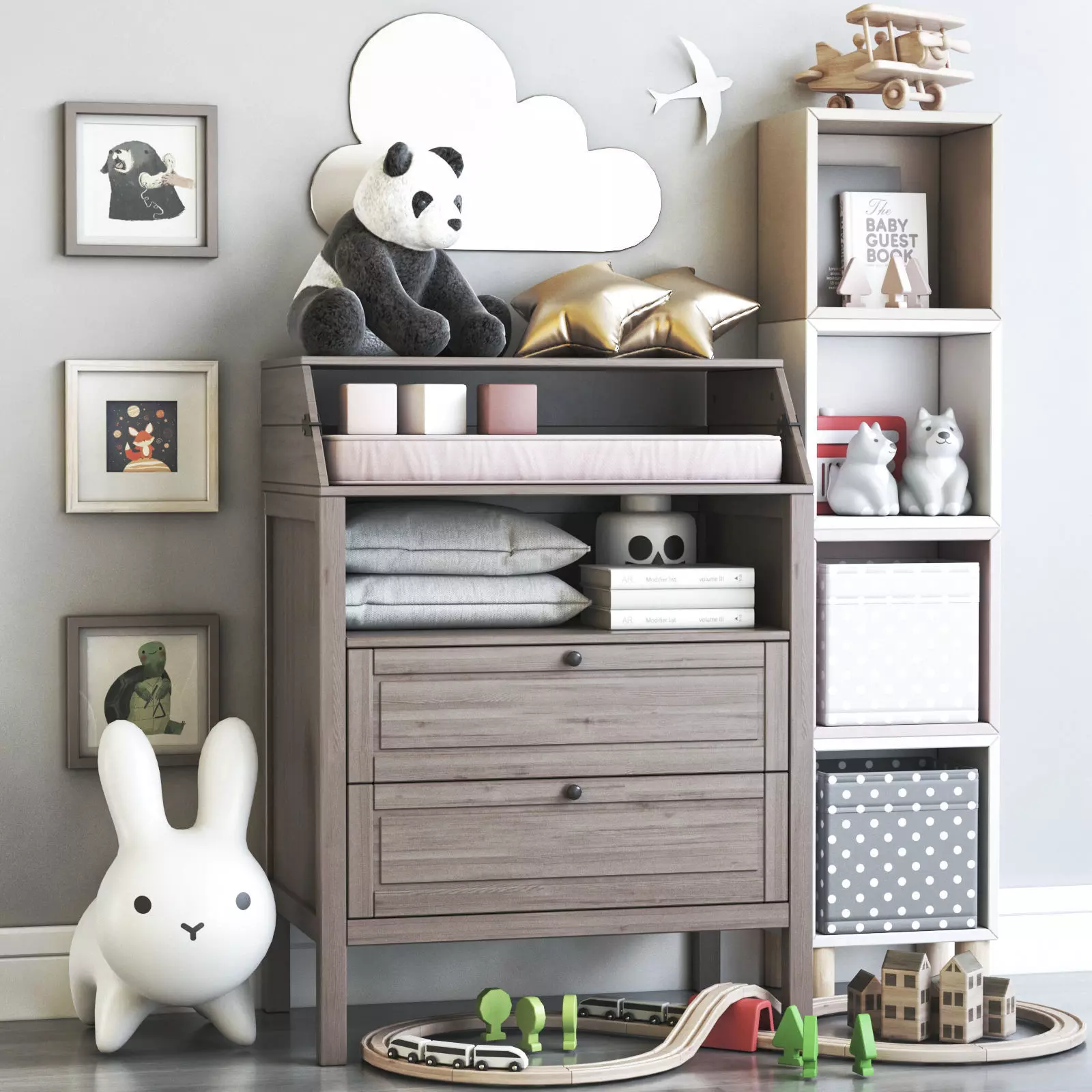 Childrens furniture and toys 8 3D model_0