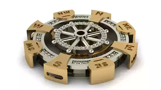 Compass pendant-DIJE BRUJULA REF BRU - G -005