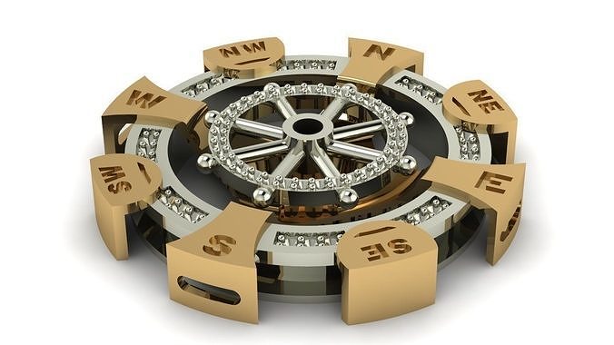 Compass pendant-DIJE BRUJULA REF BRU - G -005 3D model