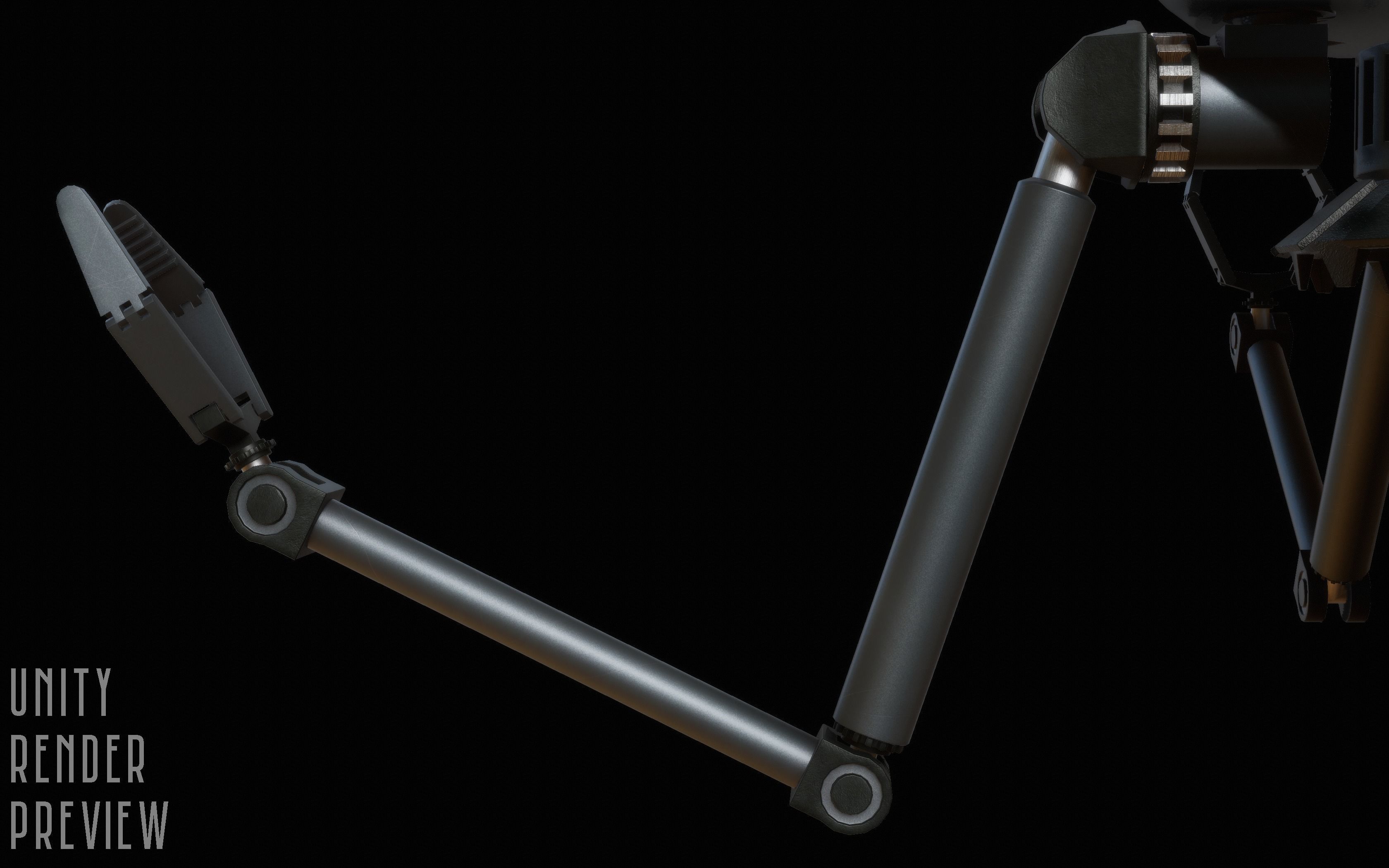 Sci-Fi Robot - Droid bone-rigged 3D model_6