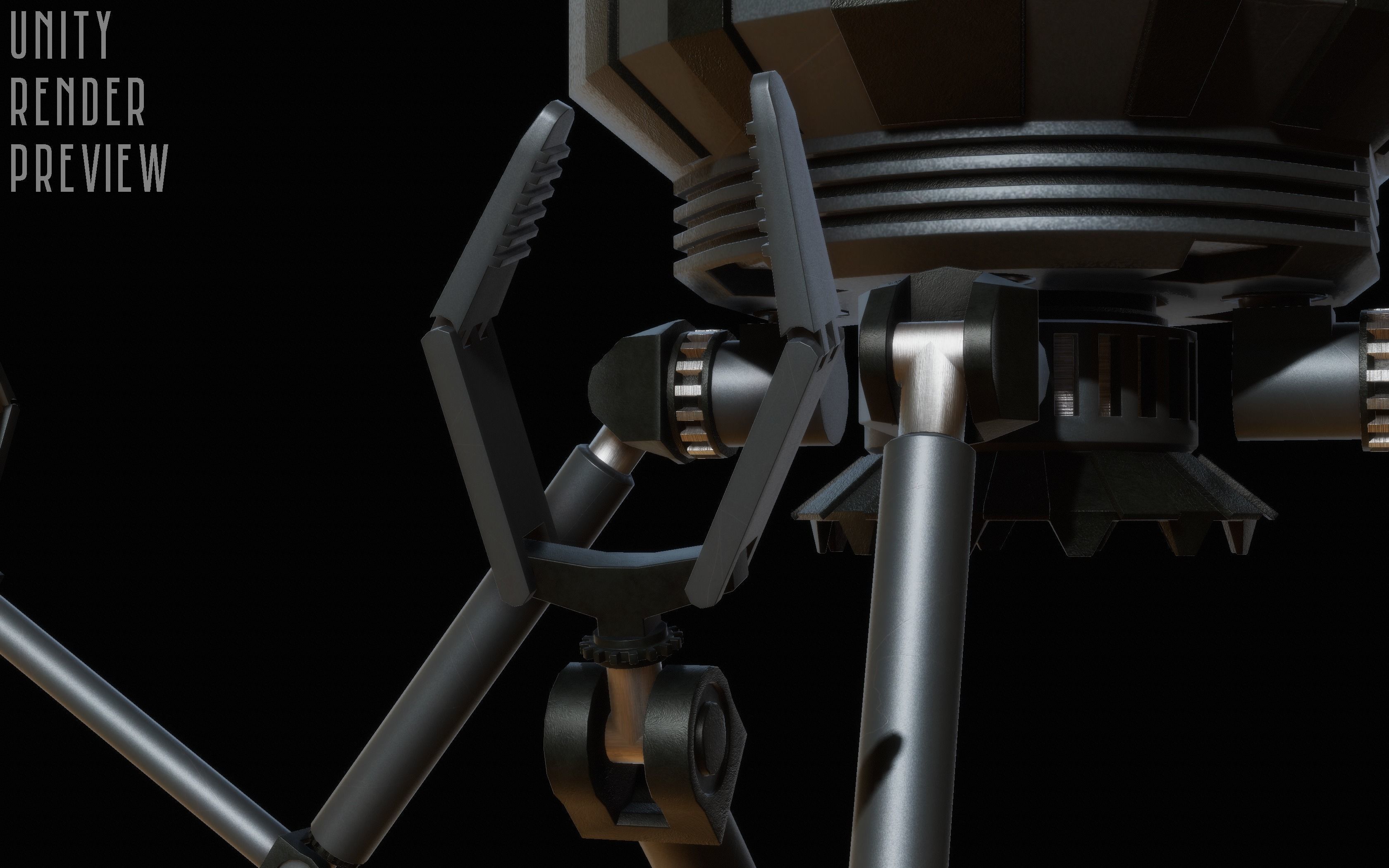 Sci-Fi Robot - Droid bone-rigged 3D model_4