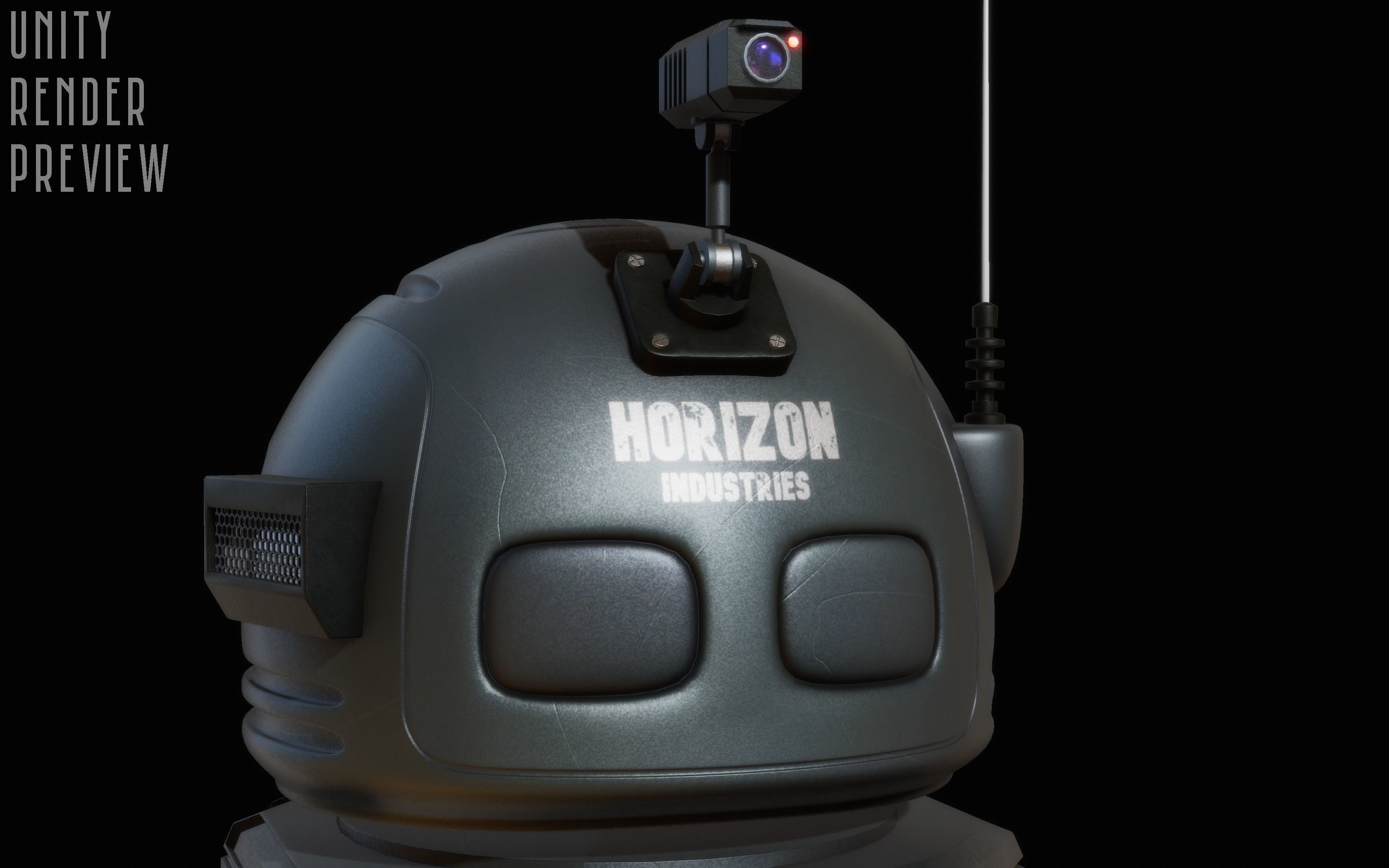 Sci-Fi Robot - Droid bone-rigged 3D model_7