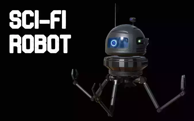 Sci-Fi Robot - Droid bone-rigged