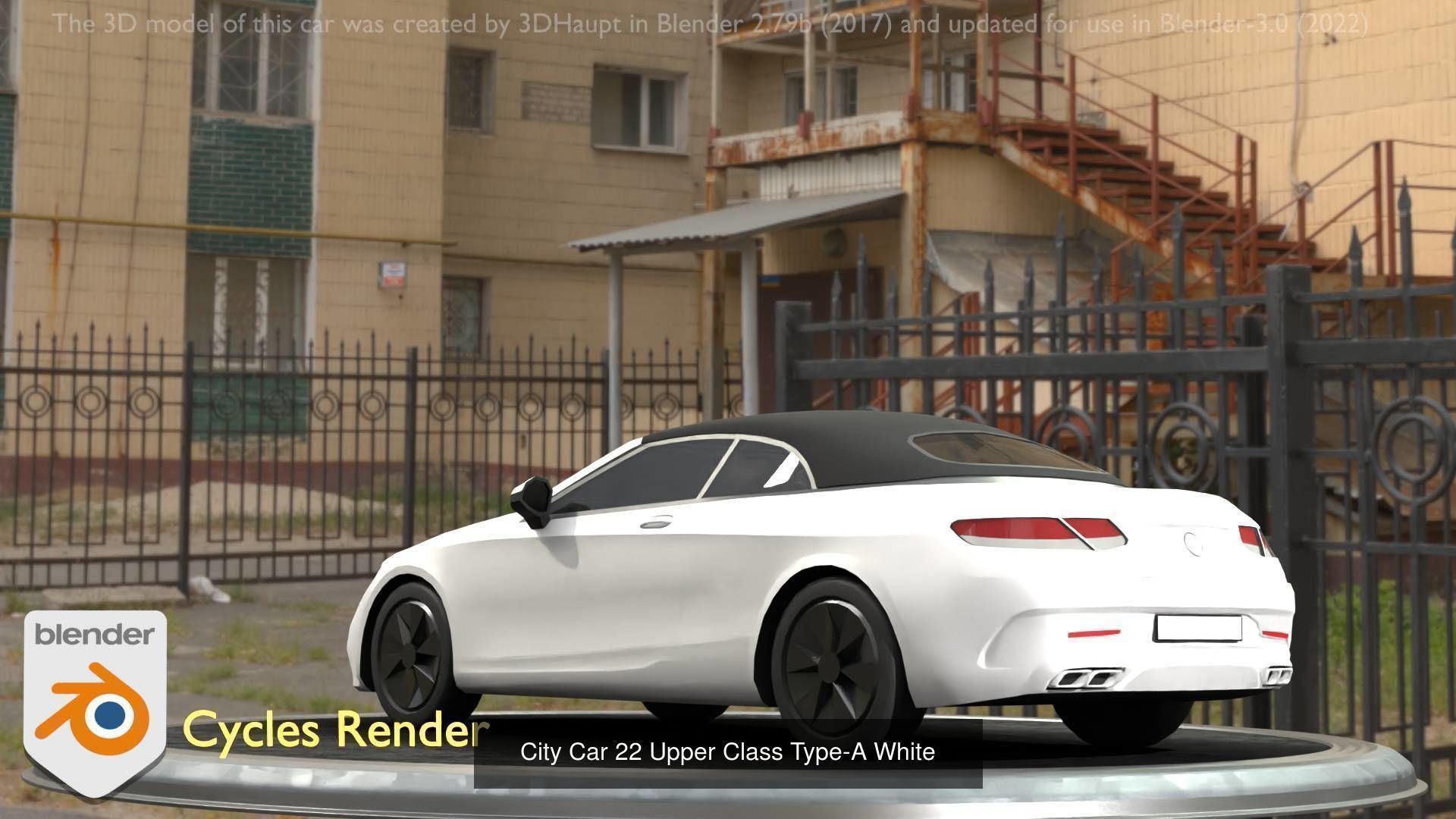 City Cars All Types A B C D E White 3D Model Collection_3