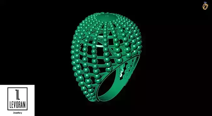 Cactus  ring - 3d stl dxf fbx obj 3D print model