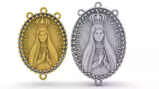 Fatima With brilhants  2 sizes