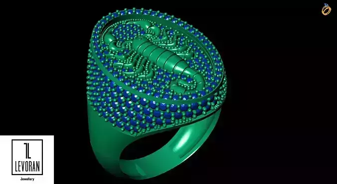 Scorpion ring stl   3D print model