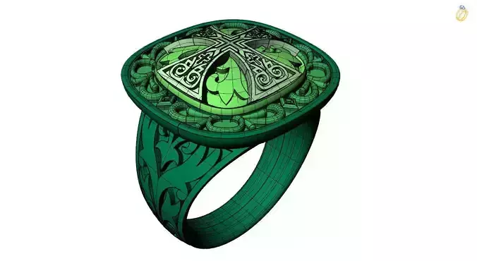 Cross ring  Stl file