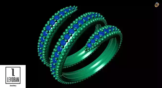 Eternity snake ring  Stl file  3D print model