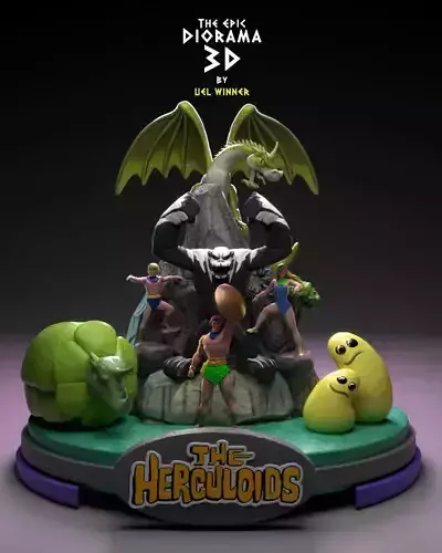 THE HERCULOIDS - Epic Diorama 3D print model