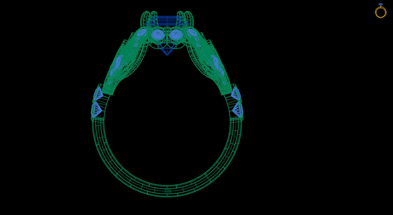 Ruby engagement ring - 3D Model 3D print model_5