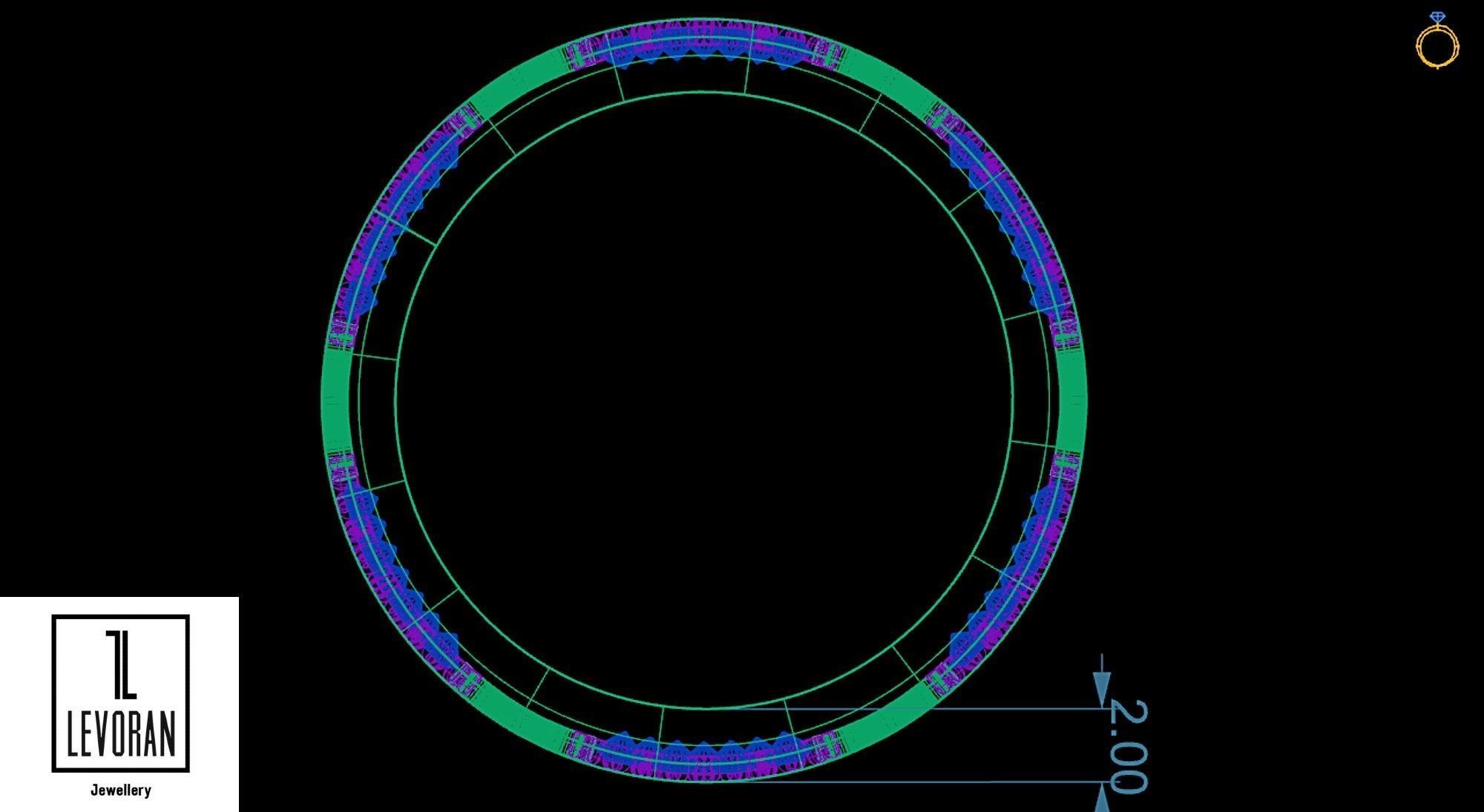 Love ring  - Model making - Stl file - 3D Model  3D print model_4