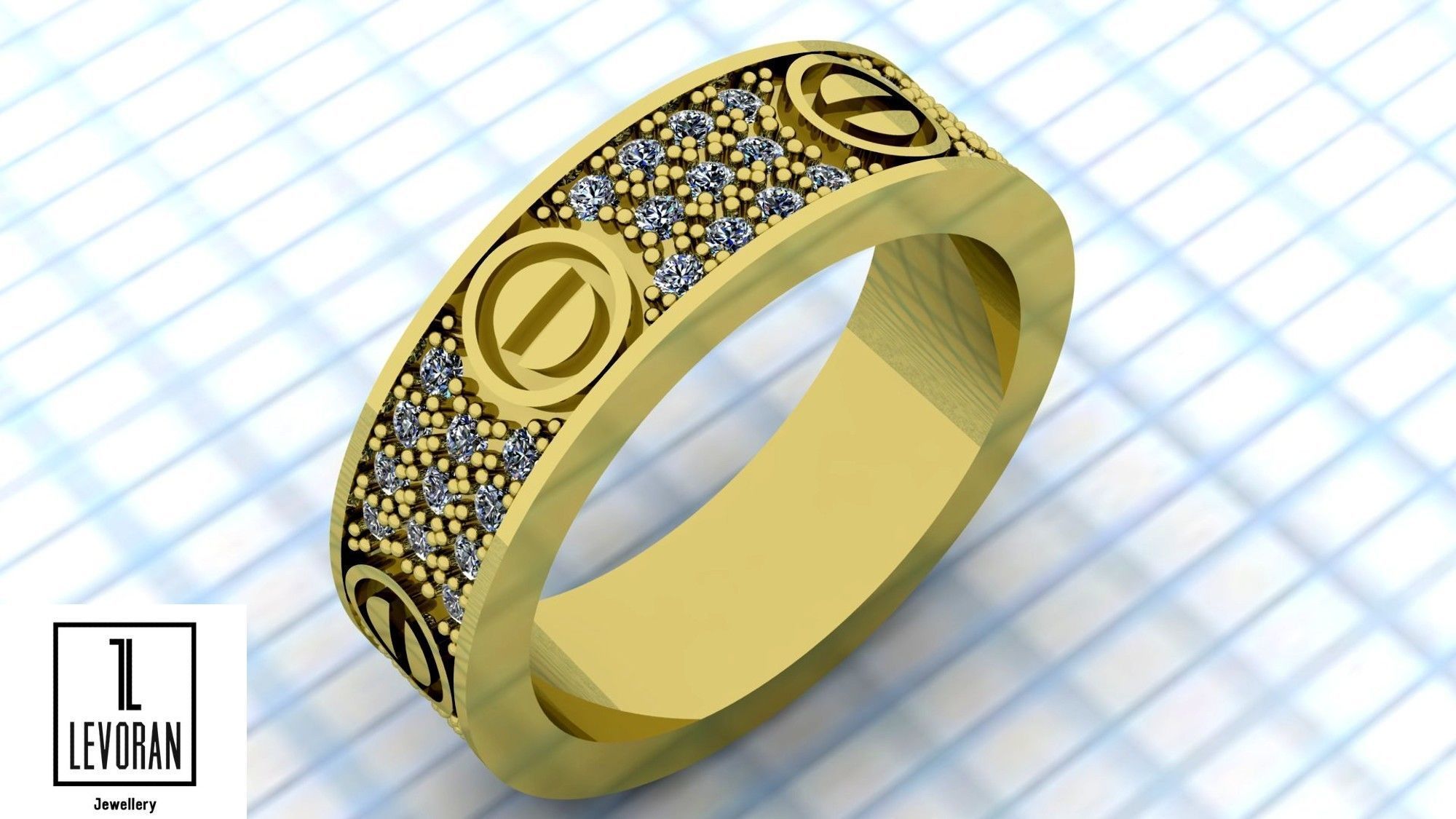 Love ring  - Model making - Stl file - 3D Model  3D print model_2