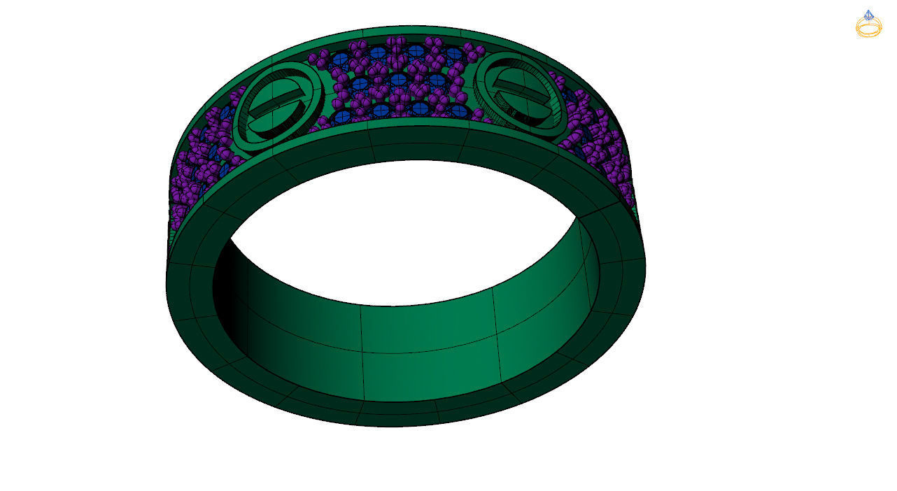 Love ring  - Model making - Stl file - 3D Model  3D print model_14