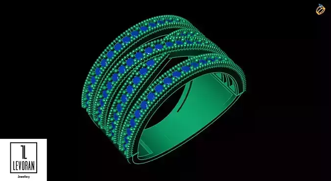 3D engagement  ring  -Model making 3D print model