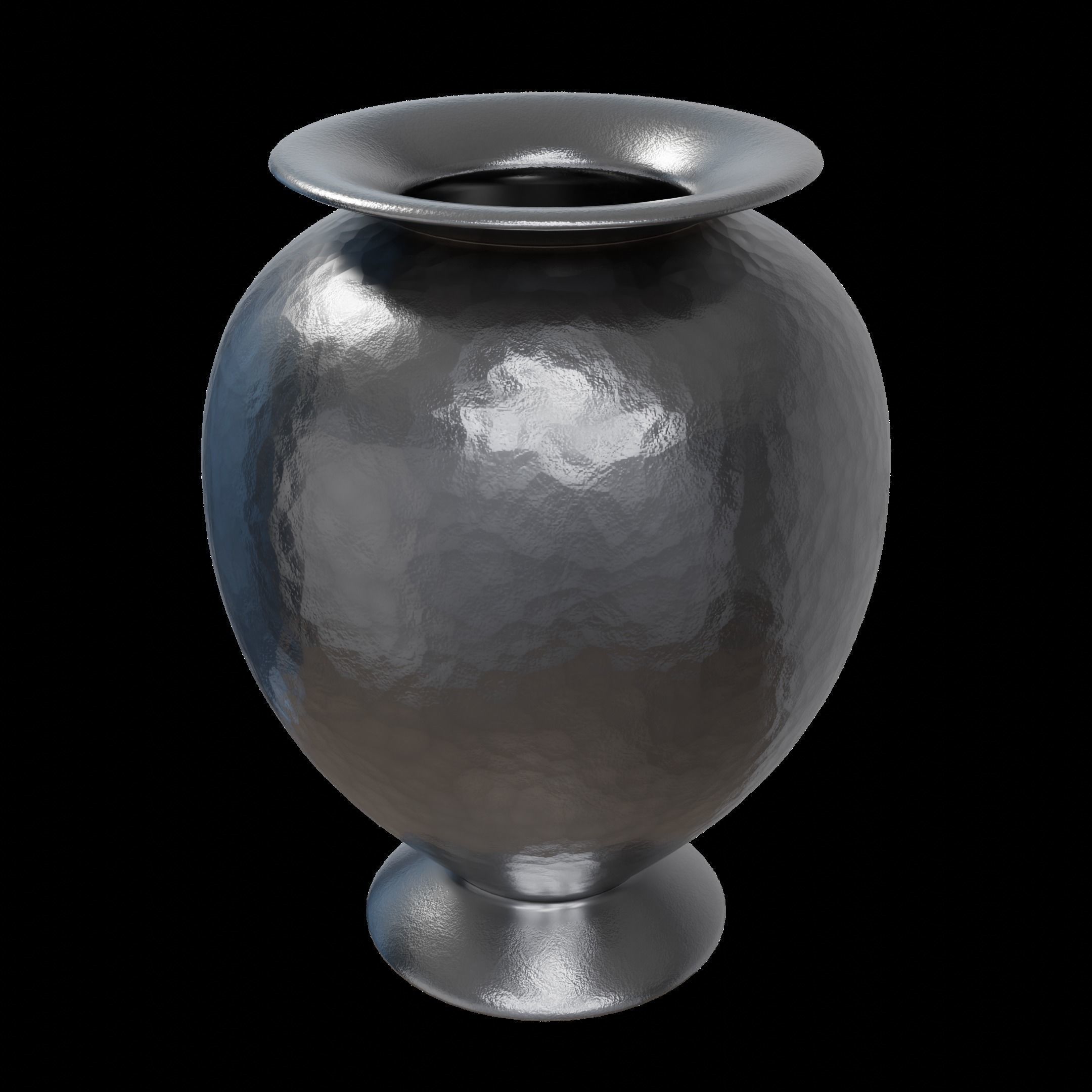 Hammered Vase 3D model_3