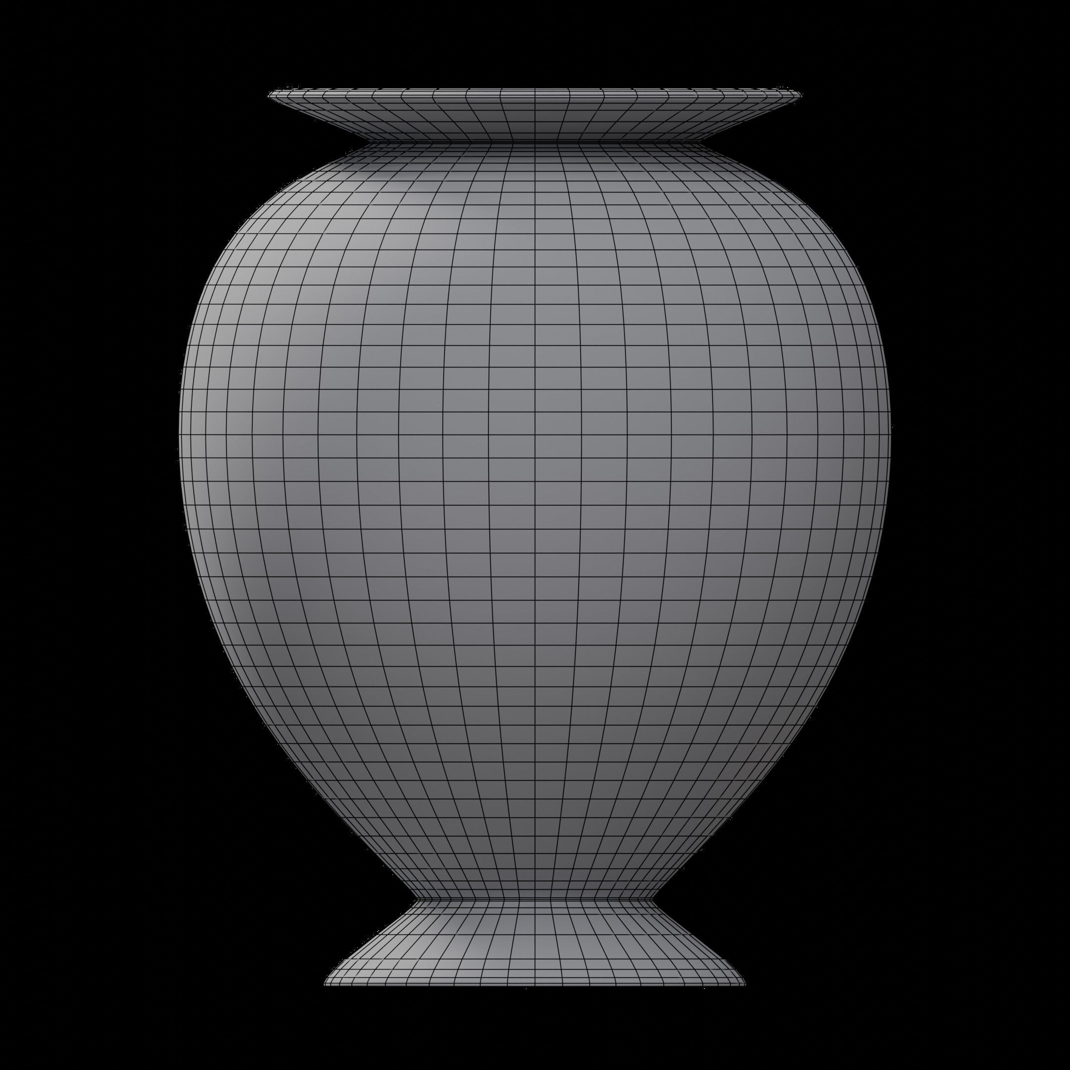 Hammered Vase 3D model_2