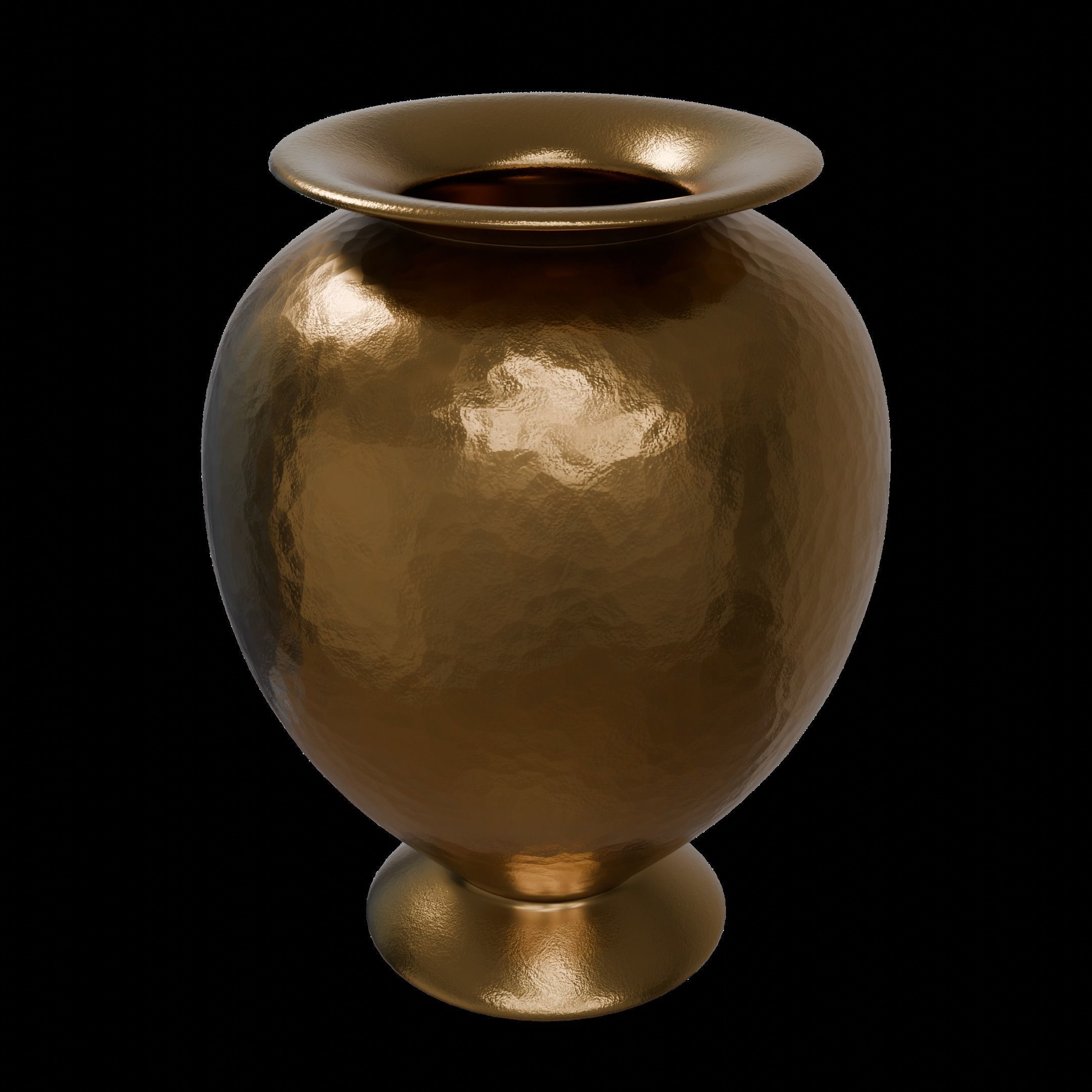Hammered Vase 3D model_4