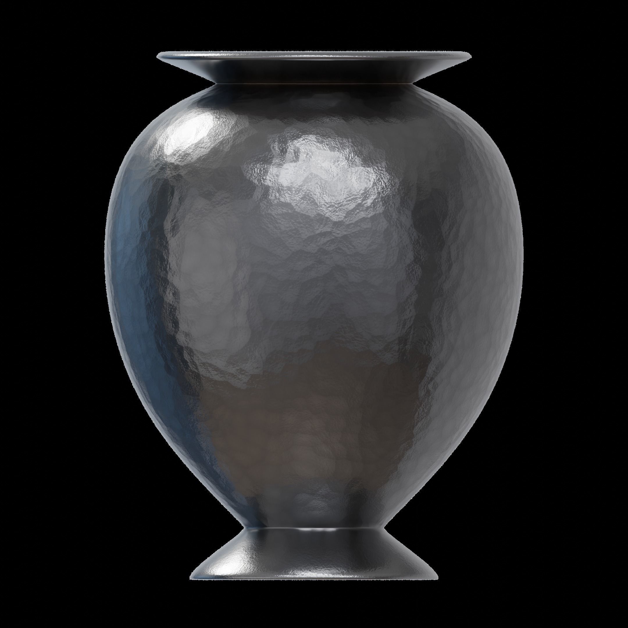 Hammered Vase 3D model_1