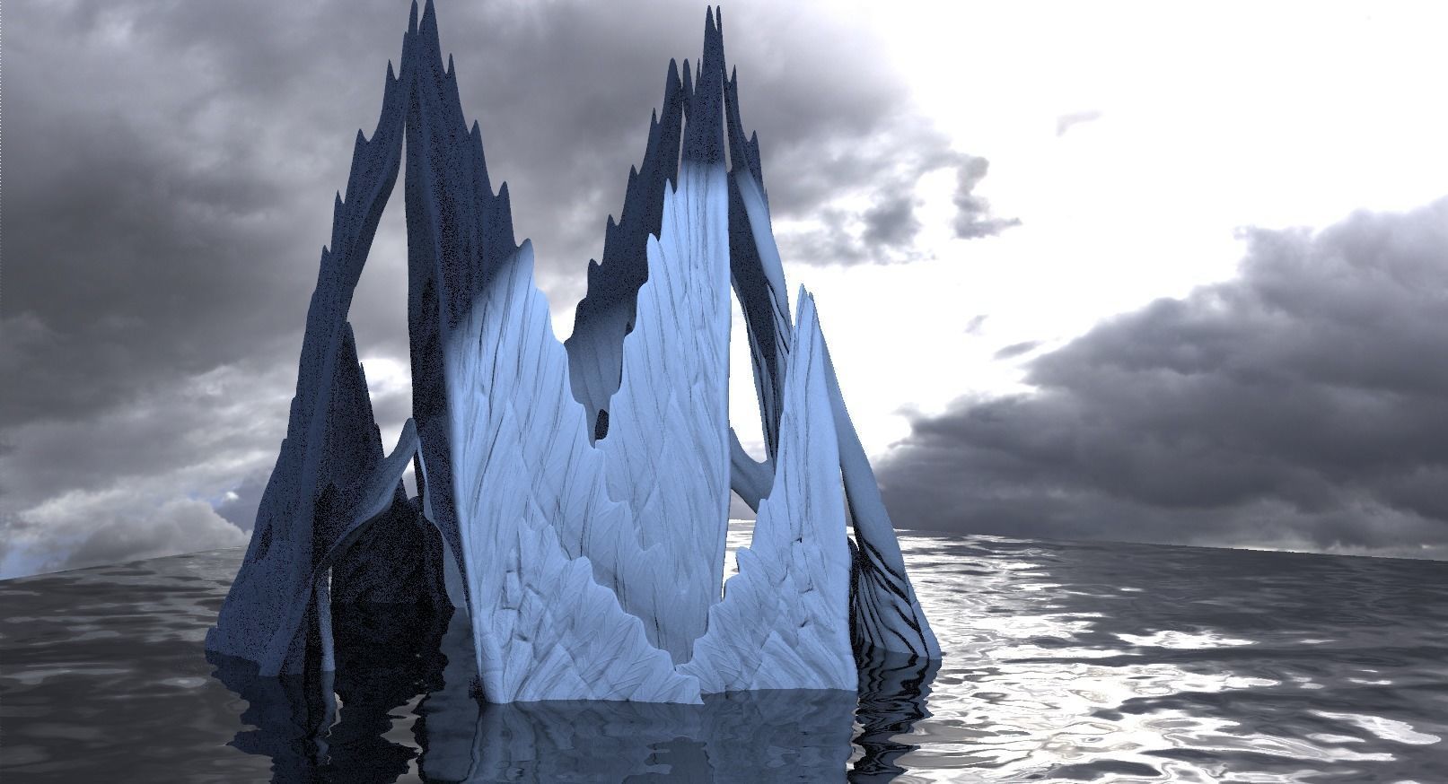 Angel Wings Elven Crown Tower Arch 5 3D model_4