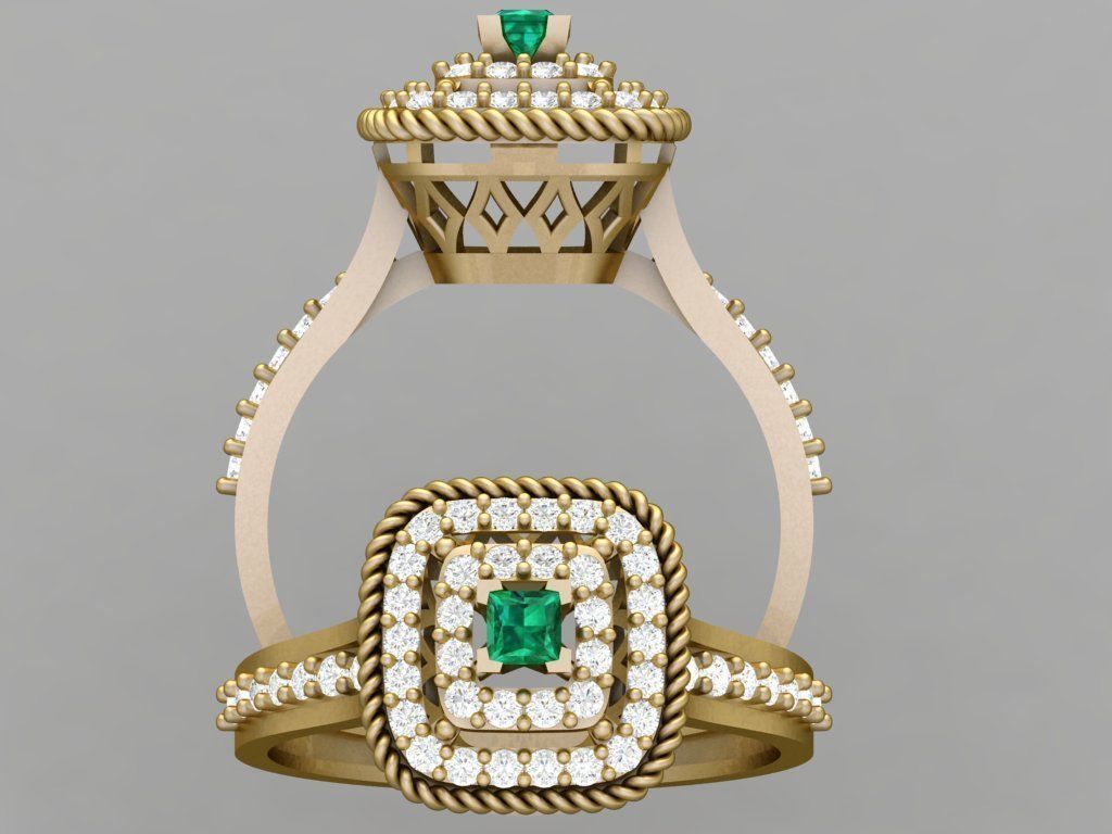 Ring 3D model 0038 print model 3D print model_6