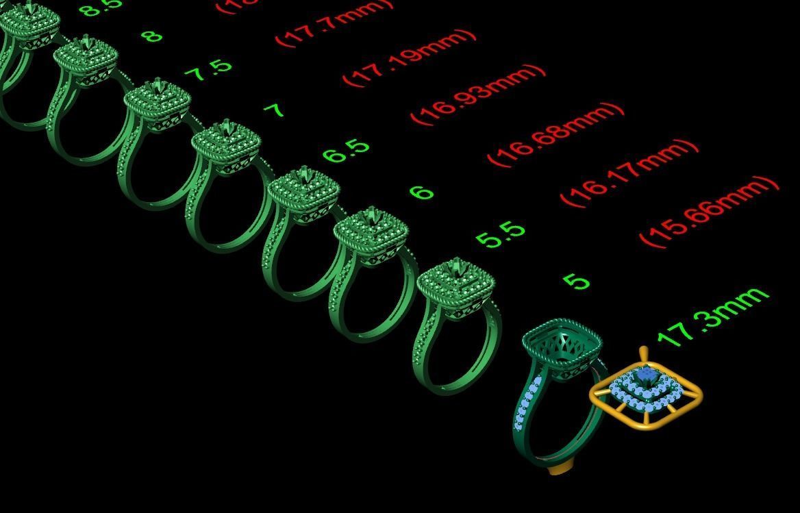 Ring 3D model 0038 print model 3D print model_14