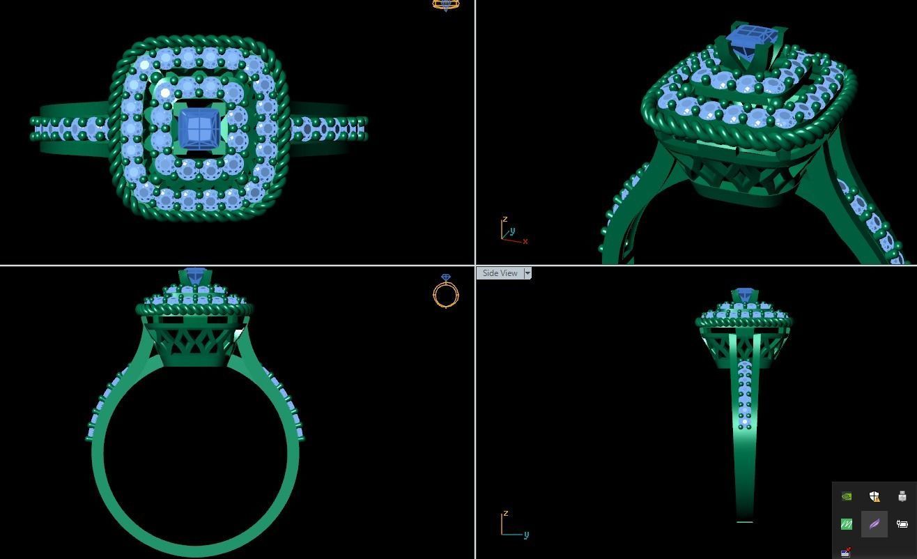 Ring 3D model 0038 print model 3D print model_7