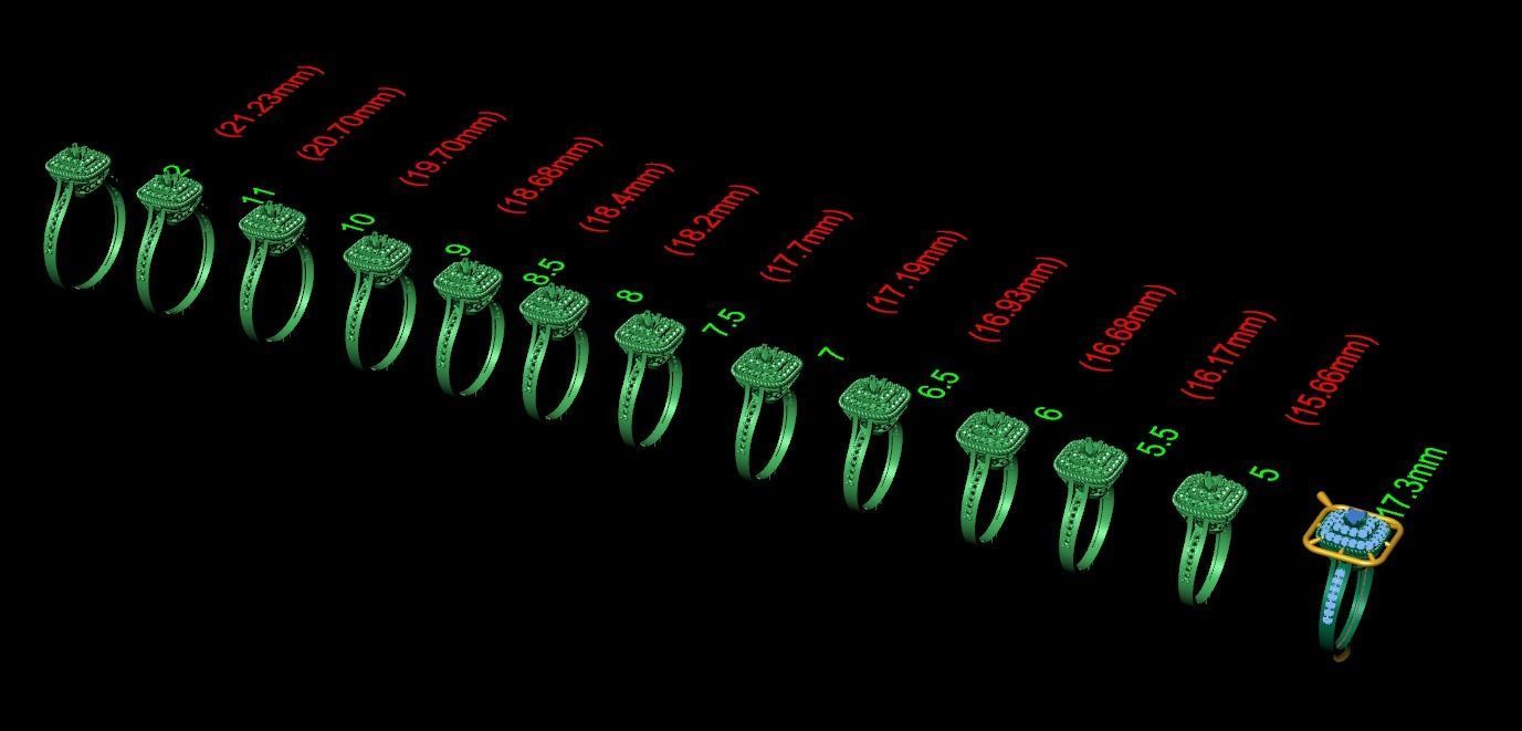 Ring 3D model 0038 print model 3D print model_8
