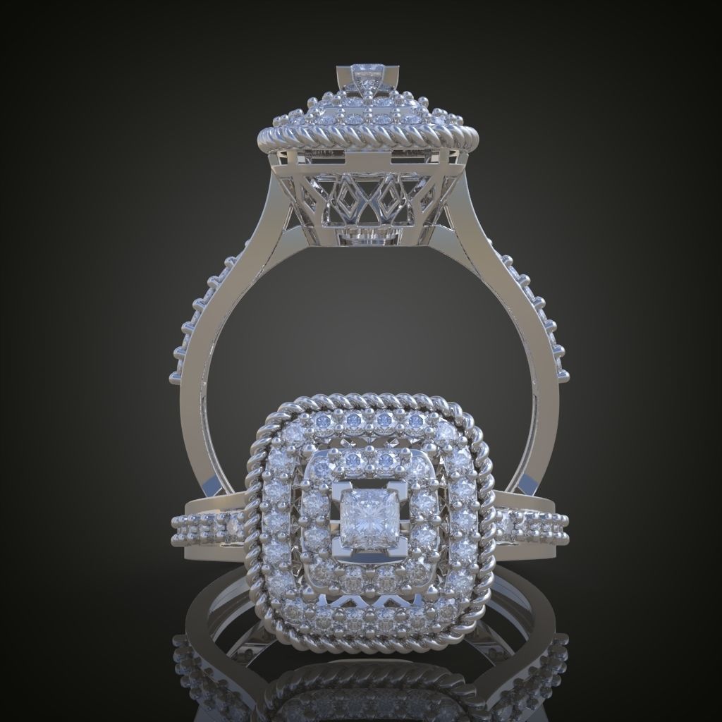 Ring 3D model 0038 print model 3D print model_2