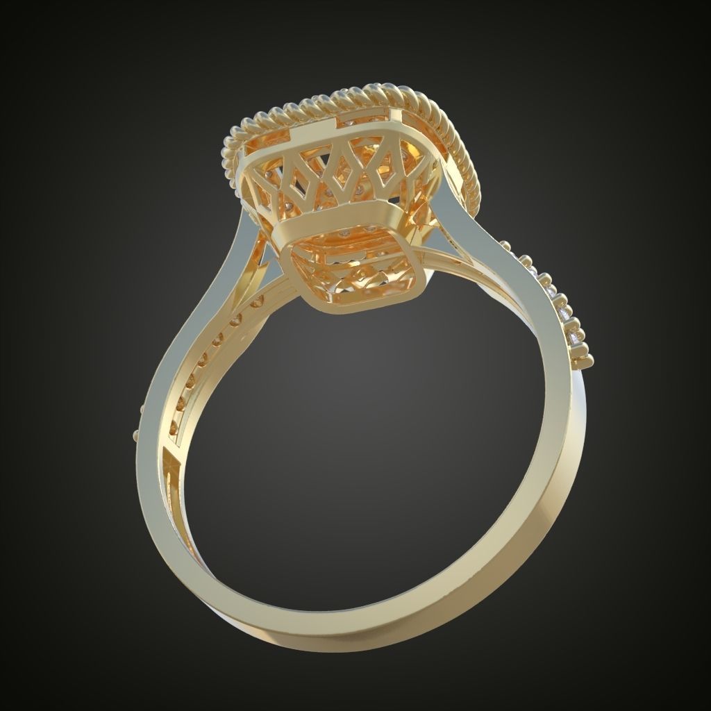 Ring 3D model 0038 print model 3D print model_4