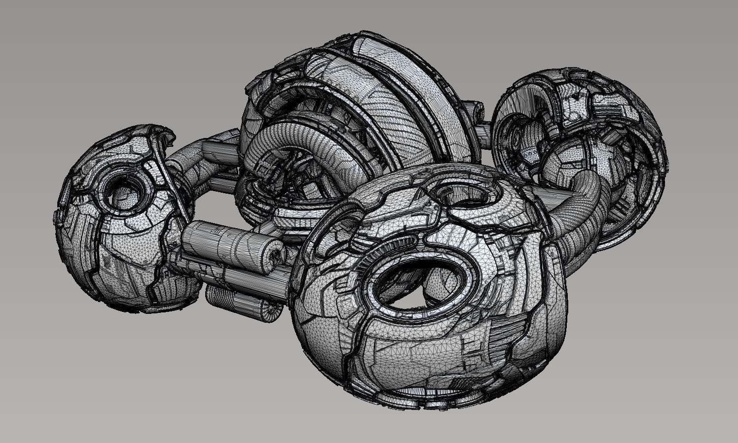space equipment node 00114 3D model_2