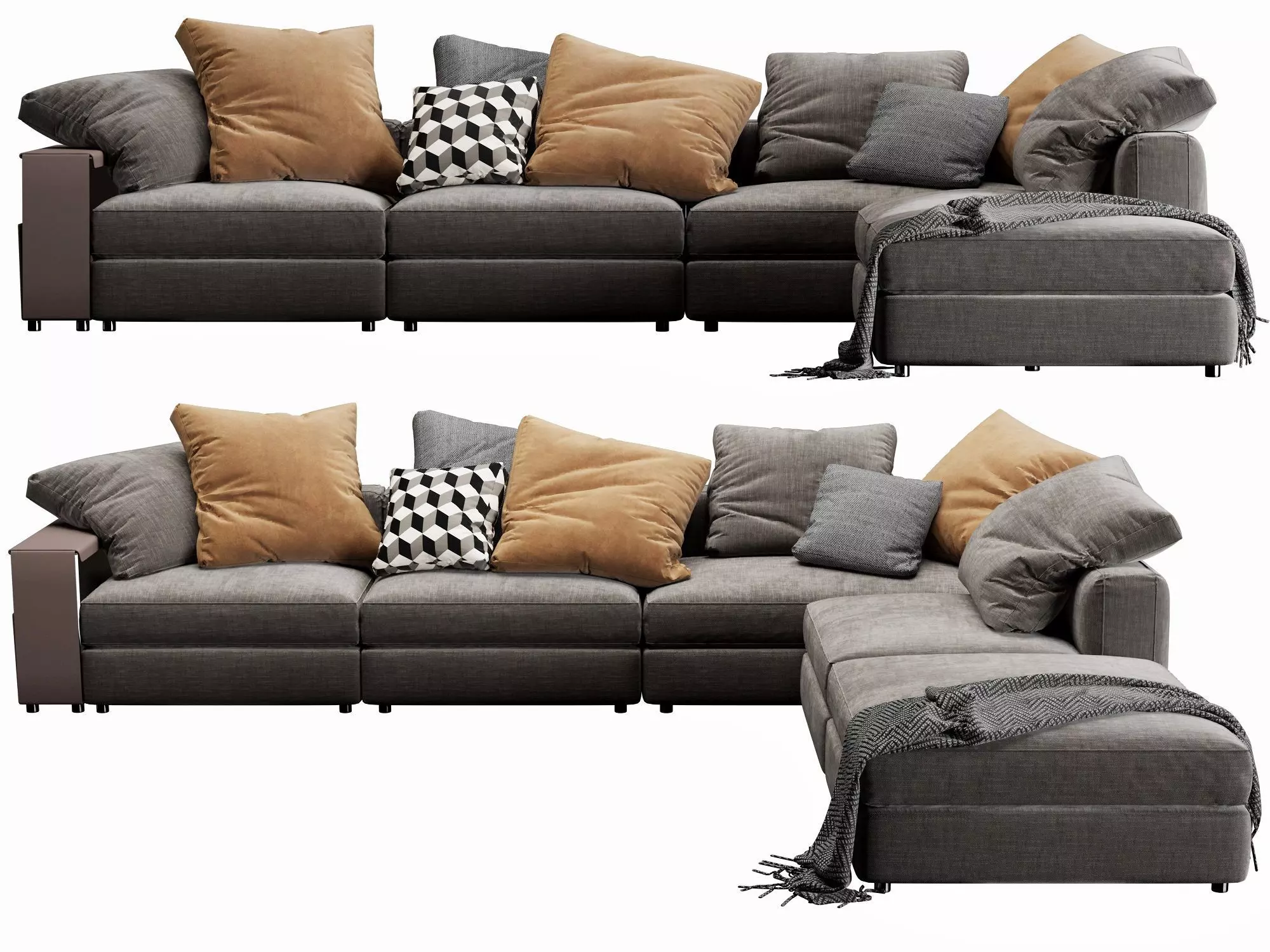 Flexform Harper Sectional 3D model_0