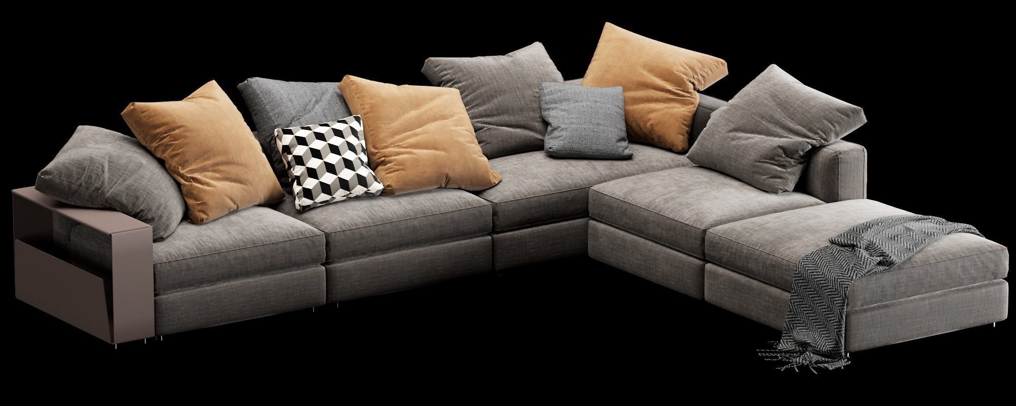 Flexform Harper Sectional 3D model_10