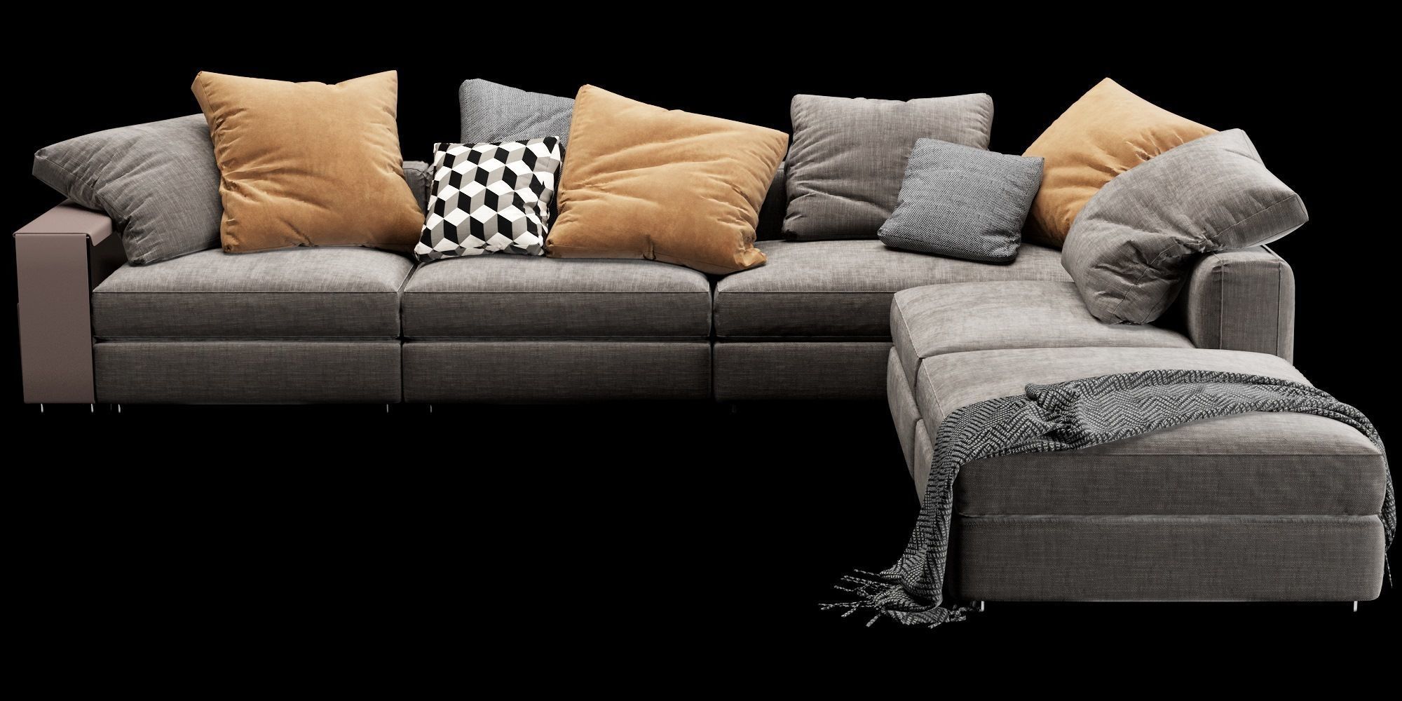 Flexform Harper Sectional 3D model_7
